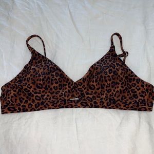 Cheetah print bikini top